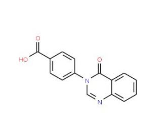 4-(4-oxoquinazolin-3(4H)-yl)benzoic acid (CAS 94242-54-3) - chemical structure image