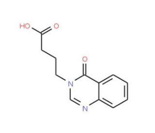 4-(4-oxoquinazolin-3(4H)-yl)butanoic acid (CAS 25818-89-7) - chemical structure image