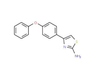 4-(4-Phenoxy-phenyl)-thiazol-2-ylamine (CAS 105512-82-1) - chemical structure image
