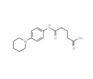 4-(4-Piperidin-1-yl-phenylcarbamoyl)-butyric acid - chemical structure image