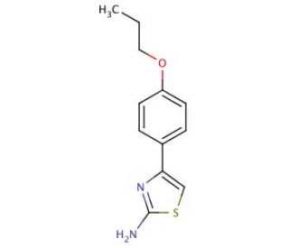 4-(4-Propoxy-phenyl)-thiazol-2-ylamine - chemical structure image