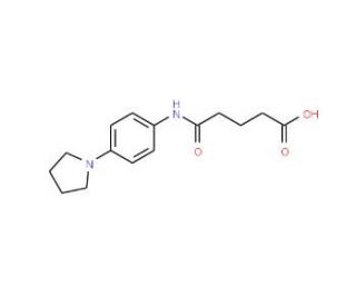 4-(4-Pyrrolidin-1-yl-phenylcarbamoyl)-butyric acid - chemical structure image