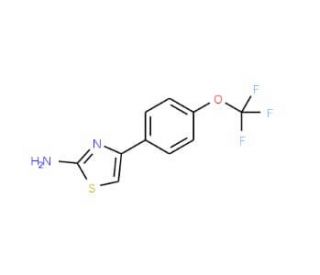 4-(4-Trifluoromethoxyphenyl)thiazol-2-ylamine (CAS 436151-95-0) - chemical structure image