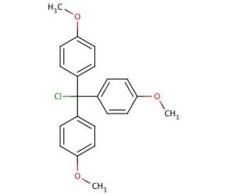 4,4&prime;,4&prime;&prime;-Trimethoxytrityl chloride (CAS 49757-42-8) - chemical structure image