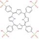 4,4′,4",4"′-(Porphine-5,10,15,20-tetrayl)tetrakis(benzenesulfonic acid) (CAS 35218-75-8) - chemical structure image