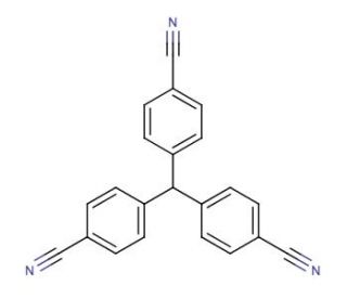 4,4&prime;,4&prime;&prime;-Methylidynetrisbenzonitrile (Letrozole Impurity) (CAS 113402-31-6) - chemical structure image