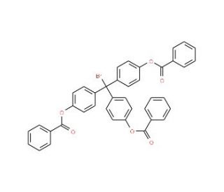 4,4&prime;,4&prime;&prime;-Tris(benzoyloxy)trityl bromide (CAS 86610-66-4) - chemical structure image