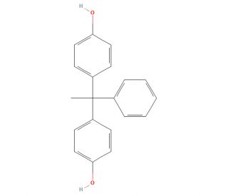 4,4&prime;-(&alpha;-Methylbenzylidene)bisphenol - chemical structure image