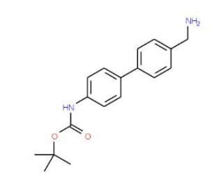 4-(4&prime;-Aminomethyl)phenyl-1-N-Boc-aniline (CAS 811842-12-3) - chemical structure image