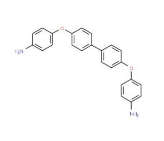 4,4&prime;-Bis(4-aminophenoxy)biphenyl (CAS 13080-85-8) - chemical structure image