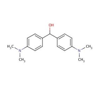4,4&prime;-Bis(dimethylamino)diphenyl carbinol (CAS 119-58-4) - chemical structure image