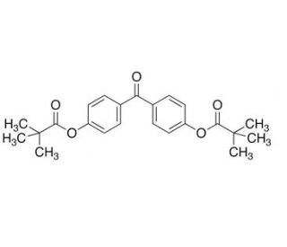 4,4&prime;-Bis(trimethylacetoxy)benzophenone (CAS 112004-83-8) - chemical structure image