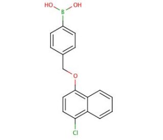 4-[(4&prime;-Chloro-1-naphthyloxy)methyl]phenylboronic acid (CAS 870778-84-0) - chemical structure image