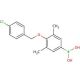 4-(4′-Chlorobenzyloxy)-3,5-dimethylphenylboronic acid (CAS 849062-38-0) - chemical structure image