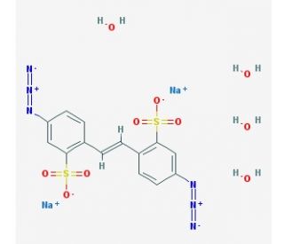4,4&prime;-Diazido-2,2&prime;-stilbenedisulfonic acid disodium salt tetrahydrate - chemical structure image