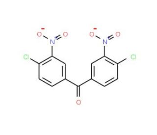 4,4&prime;-Dichloro-3,3&prime;-dinitrobenzophenone (CAS 7498-65-9) - chemical structure image