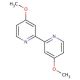 4-4′-Dimethoxy-2-2′-bipyridine (CAS 17217-57-1) - chemical structure image