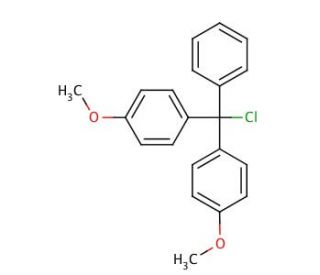 4,4&prime;-Dimethoxytriphenylmethyl chloride (CAS 40615-36-9) - chemical structure image