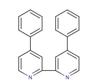 4,4&prime;-Diphenyl-2,2&prime;-dipyridyl (CAS 6153-92-0) - chemical structure image