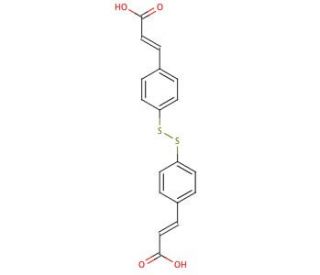 4,4&prime;-Dithiobiscinnamic Acid (CAS 38650-27-0) - chemical structure image