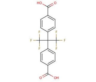4,4&prime;-(Hexafluoroisopropylidene)bis(benzoic acid) (CAS 1171-47-7) - chemical structure image