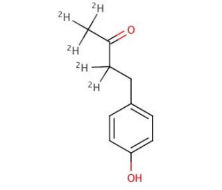 4-(4&prime;-Hydroxyphenyl)-2-butanone-d5 (CAS 182219-43-8) - chemical structure image