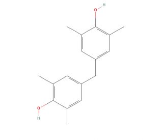 4,4&prime;-Methylenebis(2,6-dimethylphenol) (CAS 5384-21-4) - chemical structure image