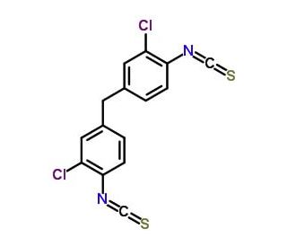 4,4&prime;-Methylenebis(2-chlorophenyl)diisothiocyanate (CAS 206761-69-5) - chemical structure image