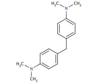 4,4&prime;-Methylenebis(N,N-dimethylaniline) (CAS 101-61-1) - chemical structure image