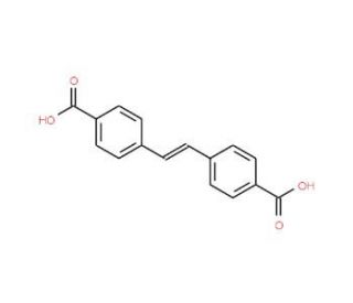4,4&prime;-Stilbenedicarboxylic acid (CAS 100-31-2) - chemical structure image