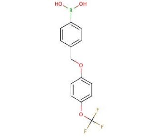 4-[4&prime;-(Trifluoromethoxy)phenoxymethyl]phenylboronic acid (CAS 870778-97-5) - chemical structure image