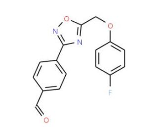 4-{5-[(4-Fluorophenoxy)methyl]-1,2,4-oxadiazol-3-yl}benzaldehyde - chemical structure image