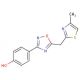 4-{5-[(4-methyl-1,3-thiazol-2-yl)methyl]-1,2,4-oxadiazol-3-yl}phenol - chemical structure image