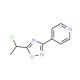 4-[5-(1-chloroethyl)-1,2,4-oxadiazol-3-yl]pyridine - chemical structure image