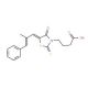 4-[5-(2-Methyl-3-phenyl-allylidene)-4-oxo-2-thioxo-thiazolidin-3-yl]-butyric acid - chemical structure image