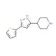 4-[5-(2-Thienyl)-1H-pyrazol-3-yl]piperidine - chemical structure image