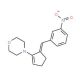 4-[5-(3-Nitro-benzylidene)-cyclopent-1-enyl]-morpholine - chemical structure image