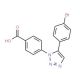 4-[5-(4-bromophenyl)-1H-1,2,3-triazol-1-yl]benzoic acid - chemical structure image