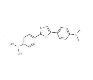 4-[5-(4-Dimethylaminophenyl)oxazol-2-yl]phenylboronic acid (CAS 380499-66-1) - chemical structure image
