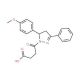 4-[5-(4-methoxyphenyl)-3-phenyl-4,5-dihydro-1H-pyrazol-1-yl]-4-oxobutanoic acid - chemical structure image