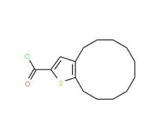 4,5,6,7,8,9,10,11,12,13-decahydrocyclododeca[b]thiophene-2-carbonyl chloride - chemical structure image