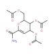 4,5,7-Tri-O-acetyl-2,6-anhydro-3-deoxy-D-lyxo-hept-2-enonamide (CAS 183233-11-6) - chemical structure image