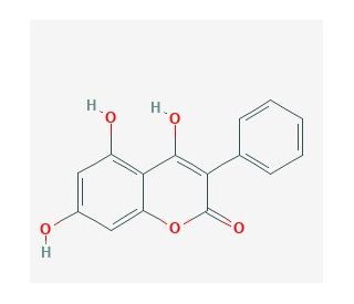 4,5,7-Trihydroxy-3-phenylcoumarin (CAS 4222-02-0) - chemical structure image
