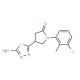 4-(5-Amino-1,3,4-thiadiazol-2-yl)-1-(3-chloro-2-methylphenyl)pyrrolidin-2-one - chemical structure image