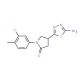 4-(5-Amino-1,3,4-thiadiazol-2-yl)-1-(3-chloro-4-methylphenyl)pyrrolidin-2-one - chemical structure image