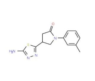 4-(5-Amino-1,3,4-thiadiazol-2-yl)-1-(3-methylphenyl)pyrrolidin-2-one - chemical structure image