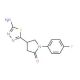 4-(5-Amino-1,3,4-thiadiazol-2-yl)-1-(4-fluorophenyl)pyrrolidin-2-one - chemical structure image