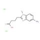 4-(5-Amino-1-methyl-1H-benzoimidazol-2-yl)-butyric acid dihydrochloride - chemical structure image
