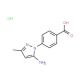 4-(5-Amino-3-methyl-pyrazol-1-yl)-benzoic acid hydrochloride - chemical structure image