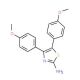 4,5-Bis-(4-methoxy-phenyl)-thiazol-2-ylamine (CAS 24827-38-1) - chemical structure image